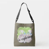 Sac Ajustable "Explorez" Carte topographique Quatrefoil (Dos)