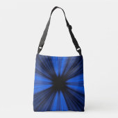 Sac Ajustable Explosion des lignes de vitesse bleues (Dos)