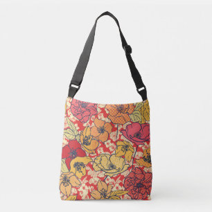 Sac Ajustable Explosion florale : Tendance Vintage transparente.