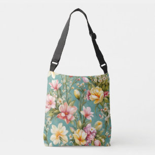 Sac Ajustable Exquise rose, Magnolia Jaune aux fleurs blanches
