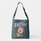 Sac Ajustable Fa La La La Christmas Chien chantant Crossbody Bag (Dos)