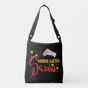 Sac Ajustable Fabriqué avec Sazón et tout un tas de saveur