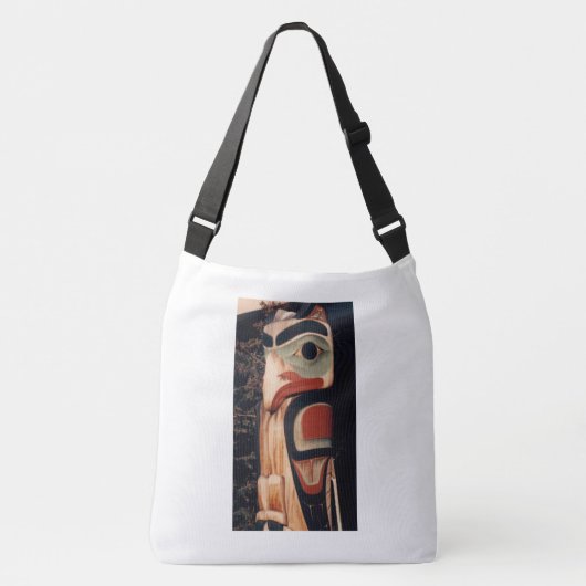 Sac Ajustable Fancy Alaska Bois sculpté Totem Poteau Conception  (Devant)