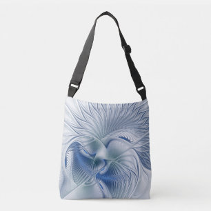 Sac Ajustable Fantaisie dynamique Abstrait Tons bleus Art fracta