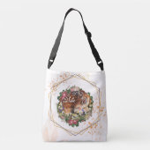 Sac Ajustable Faon mignon dans une couronne florale (Dos)