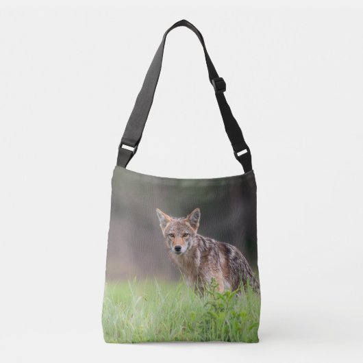 Sac Ajustable Faune de coyote avec forêt douce (Devant)