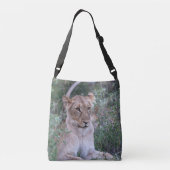 Sac Ajustable Faune de lionne au repos (Dos)