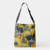 Sac Ajustable Fée et pavots en jaune (Dos)