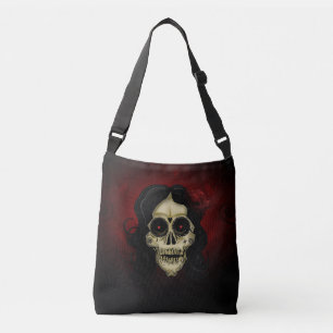 Sac Ajustable Femme Crâne de Sucre Gothique Rose Rouge Jour des 