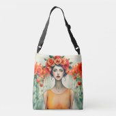 Sac Ajustable Femme et Roses (Dos)