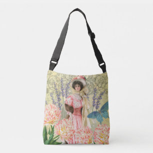 Sac Ajustable Femme victorienne florale rose Régence