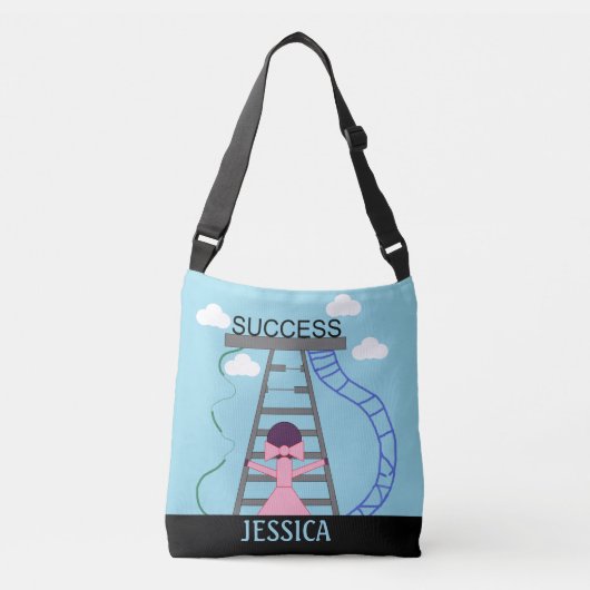 Sac Ajustable Femme Violet en Bâtonnets Cherche le Succès : (Devant)