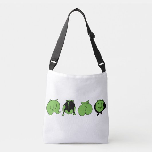 Sac Ajustable Fesses de hamster vertes (Devant)