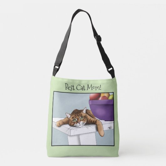 Sac Ajustable Fête des mères Orange Tabby Cat (Dos)