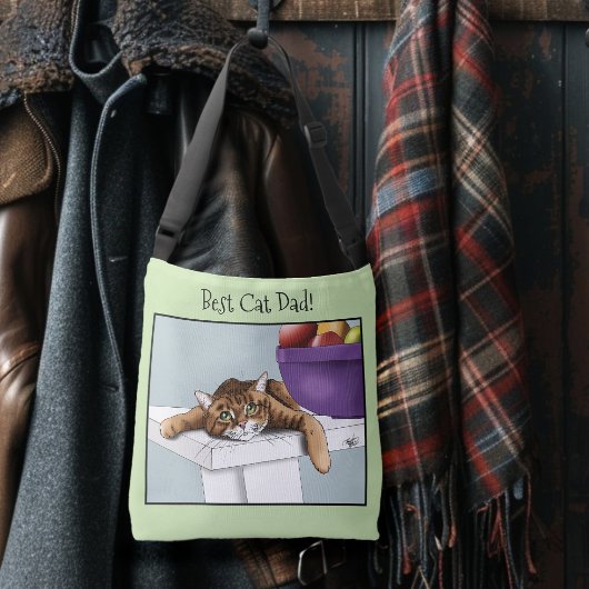 Sac Ajustable Fête des pères Orange Tabby Chat