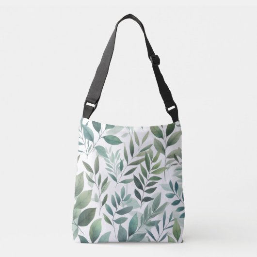 Sac Ajustable Feuillage Feuille vert Motif feuille rustique (Devant)