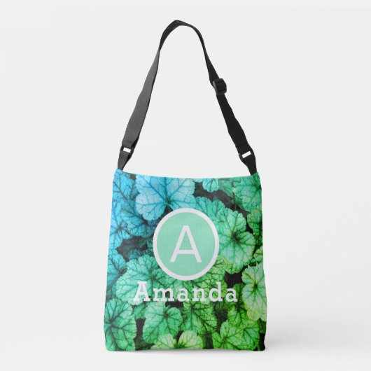Sac Ajustable Feuillage vert clair et bleu (Dos)