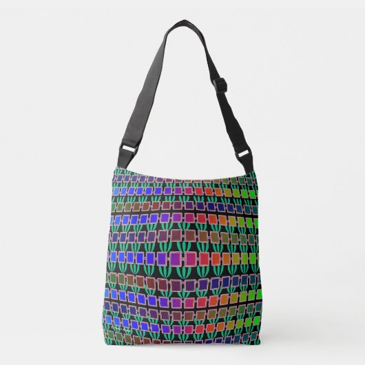 Sac Ajustable Feuille arc-en-ciel et Geo (Devant)