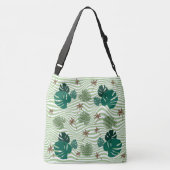 Sac Ajustable Feuille de palme verte avec l'illusion d'une vague (Dos)