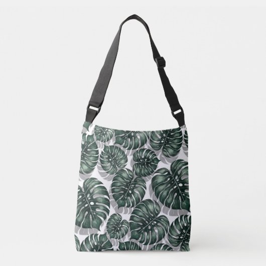 Sac Ajustable Feuille tropical, monstera de jungle (Devant)