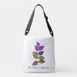 Sac Ajustable Feuilles arc-en-ciel aquarelle