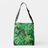Sac Ajustable Feuilles d'aquarelle tropicale : Élégance transpar (Dos)