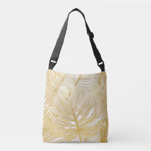 Sac Ajustable Feuilles de palmiers tropicaux : motif vintage.