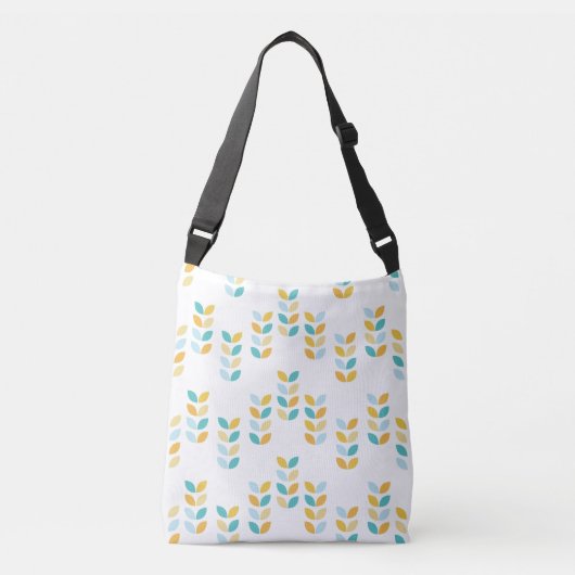 Sac Ajustable Feuilles pour bébés en Pastel (Devant)