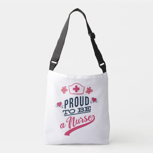 Sac Ajustable Fière d'être infirmière (Devant)