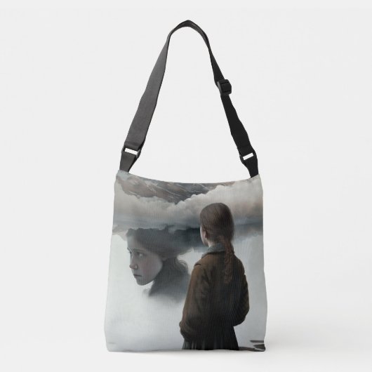 Sac Ajustable Fille avec des nuages (Devant)