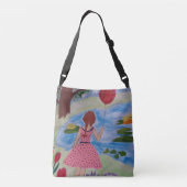 Sac Ajustable Fille Avec Un Balloon Rouge (Dos)