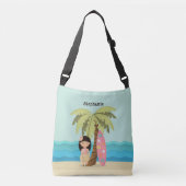 Sac Ajustable Fille de surfer hawaïenne (Devant)