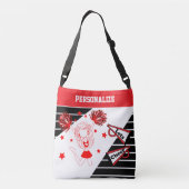 Sac Ajustable Fille Pom-pom girl rouge à la joie (Dos)