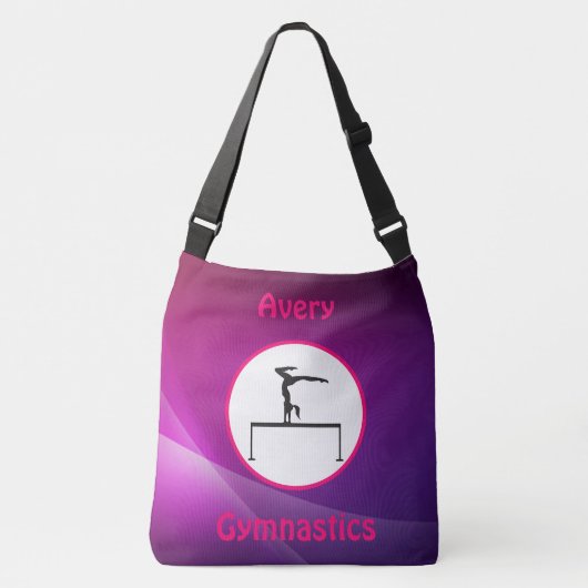Sac Ajustable Filles Gymnastique Pink & Purple Balance Poutre (Devant)