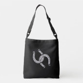 Sac Ajustable Fils de cheval en noir (Dos)