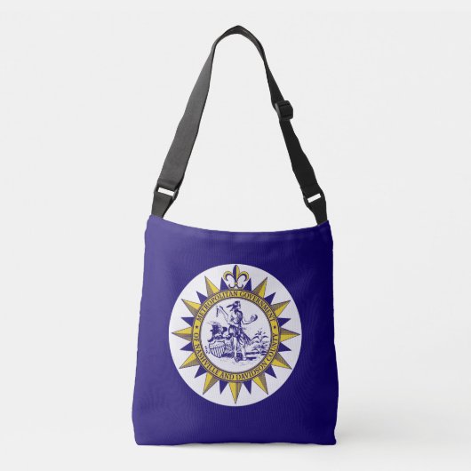 Sac Ajustable Flag of Nashville, Tennessee Crossbody Bag (Devant)