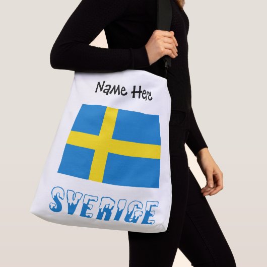 Sac Ajustable Flagge Sverige och Svenska Personnalisé (De près)