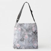 Sac Ajustable Flamant rose Orchidée Tropical Motif Grey ID868 (Dos)