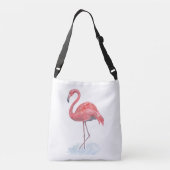 Sac Ajustable Flamant rose rose, aquarelle. (Dos)