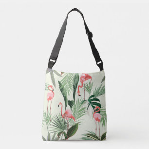 Sac Ajustable Flamant rose rose Fleurs exotiques Motif