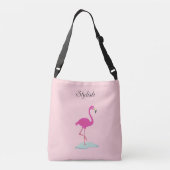 Sac Ajustable Flamingo élégant sur rose millénaire (Dos)