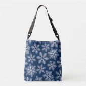 Sac Ajustable Flammes de neige sur bleu foncé (Dos)
