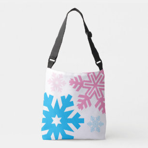 Sac Ajustable Flèches de neige rose et bleu élégant
