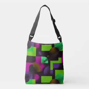 Sac Ajustable fleur abstraite, fleur néon, fleur géométrique, mo