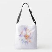 Sac Ajustable Fleur d'aquarelle pastel avec accents dorés Art (Dos)