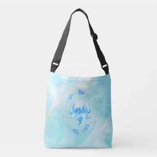 Sac Ajustable Fleur d'Azur Bleu Floral Doux