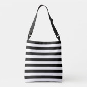Sac Ajustable Fleur de Cactus Rayures Noires et Blanches (Dos)