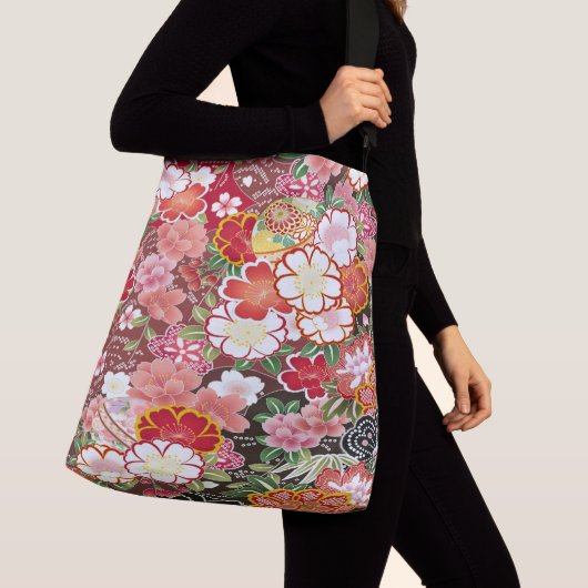 Sac Ajustable Fleur de cerisier japonais Sakura Rouge blanc (De près)