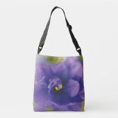 Sac Ajustable Fleur de fleurs bleues de Violet Saintpaulia Zoomé (Dos)