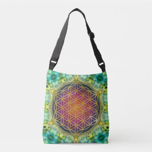 Sac Ajustable Fleur de la vie / Blume des Lebens - or fractale 2